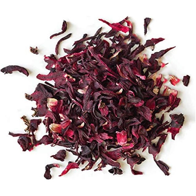 Dark Slate Gray Hibiscus Flowers Herbal Tea